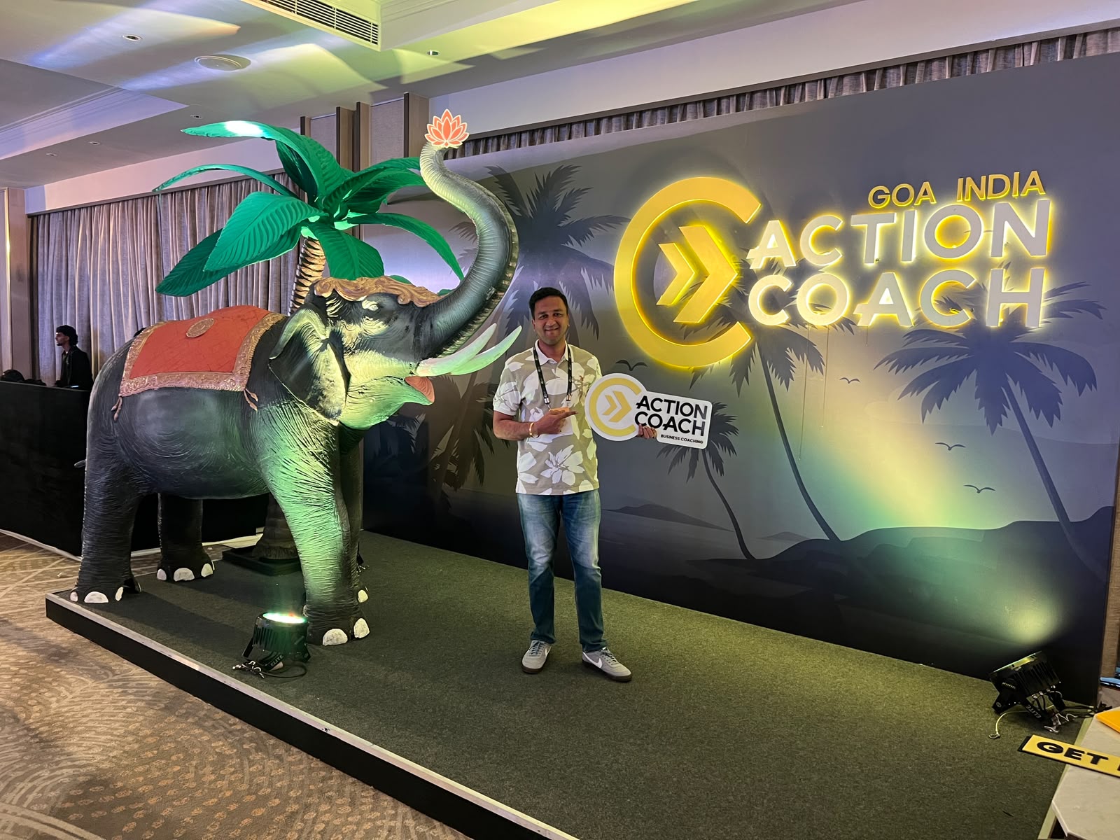 Coach Dhejo at the ActionCOACH Goa India global coaching conference