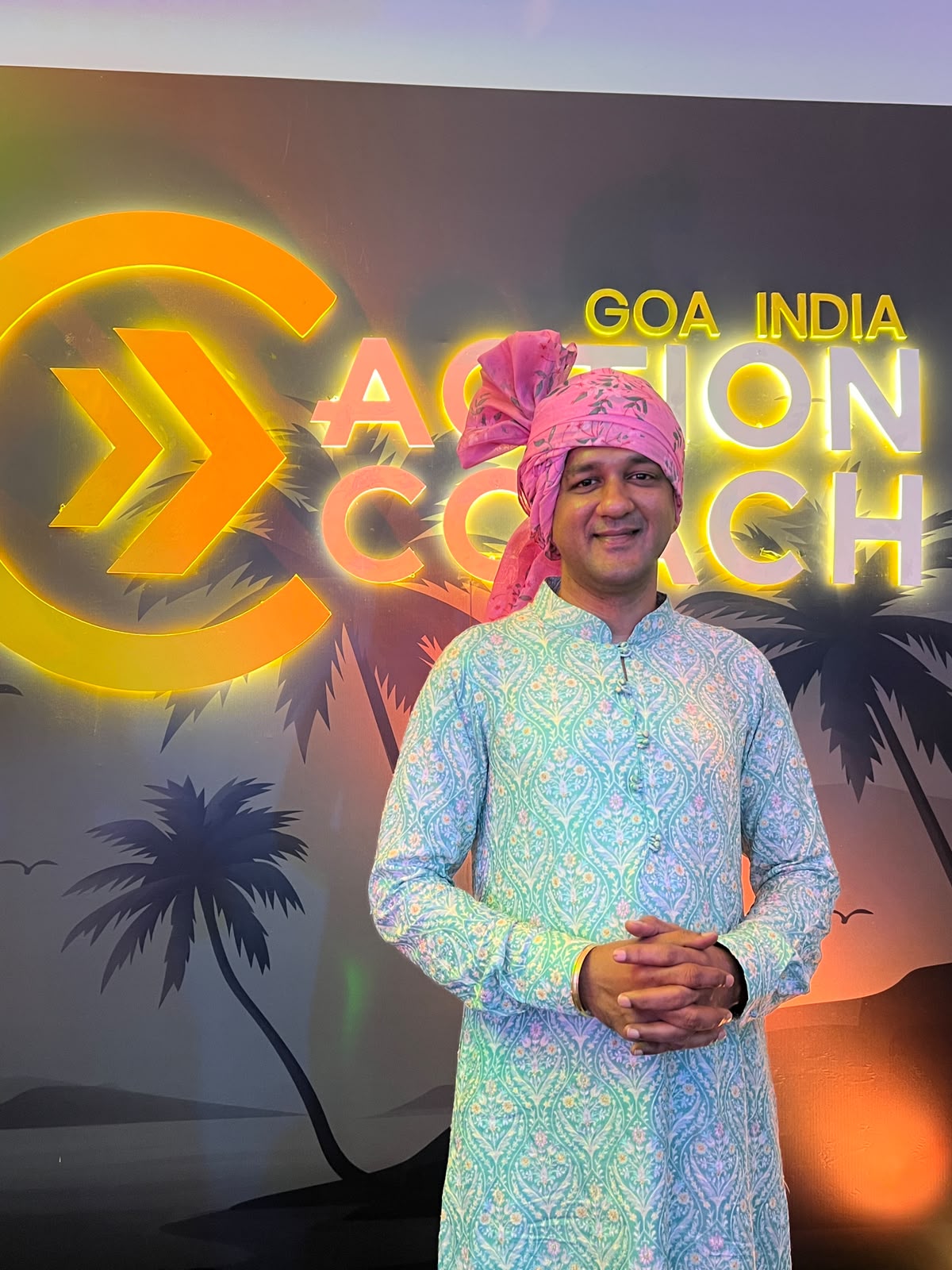 Coach Dhejo at the ActionCOACH Goa India global coaching conference
