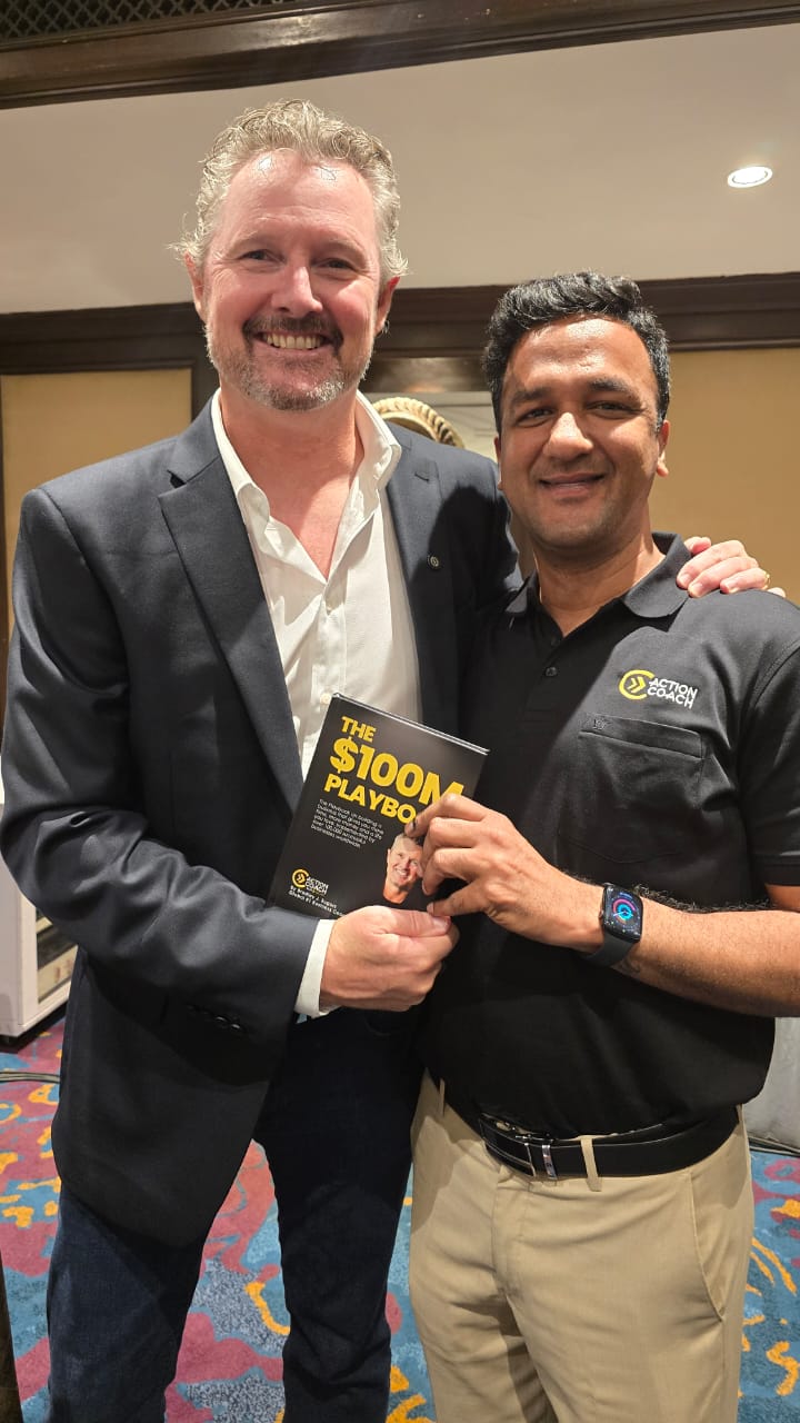 Coach Dhejo at the ActionCOACH Goa India global coaching conference