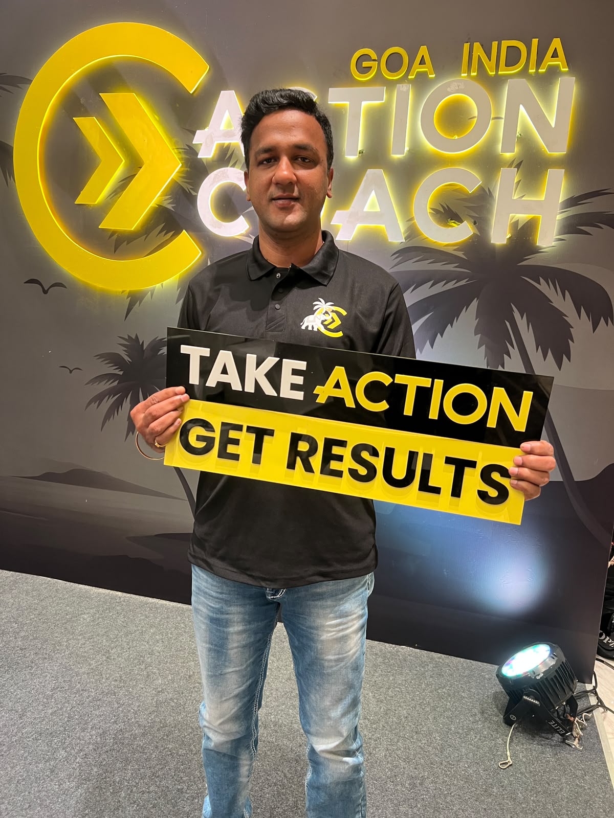 Coach Dhejo at the ActionCOACH Goa India global coaching conference
