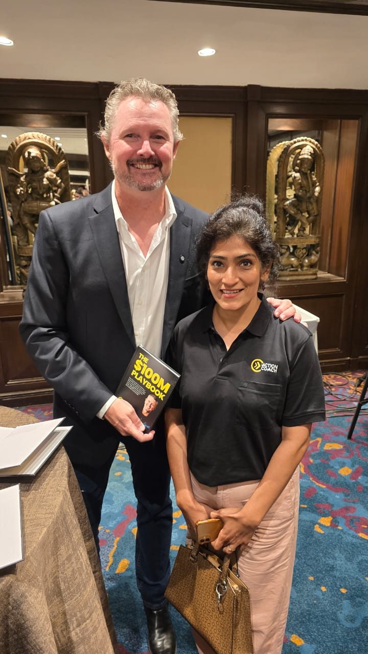 Coach Dhejo at the ActionCOACH Goa India global coaching conference