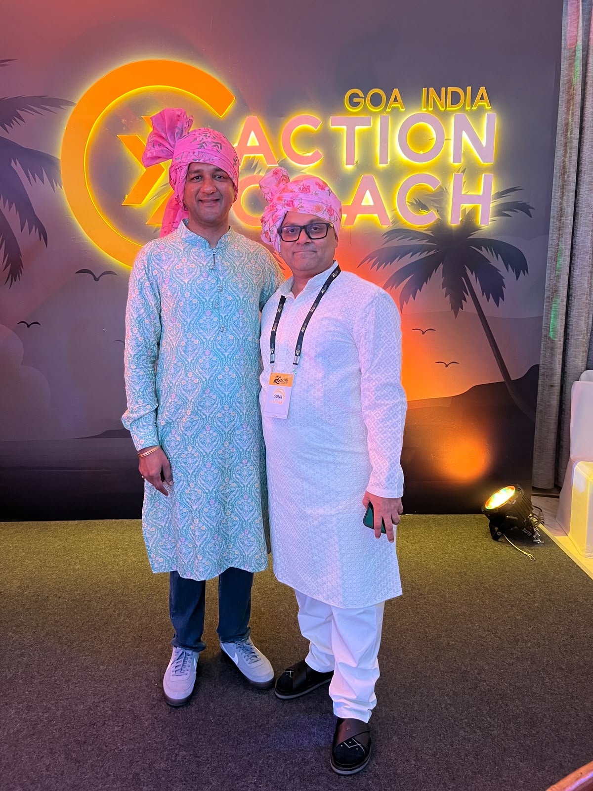 Coach Dhejo at the ActionCOACH Goa India global coaching conference
