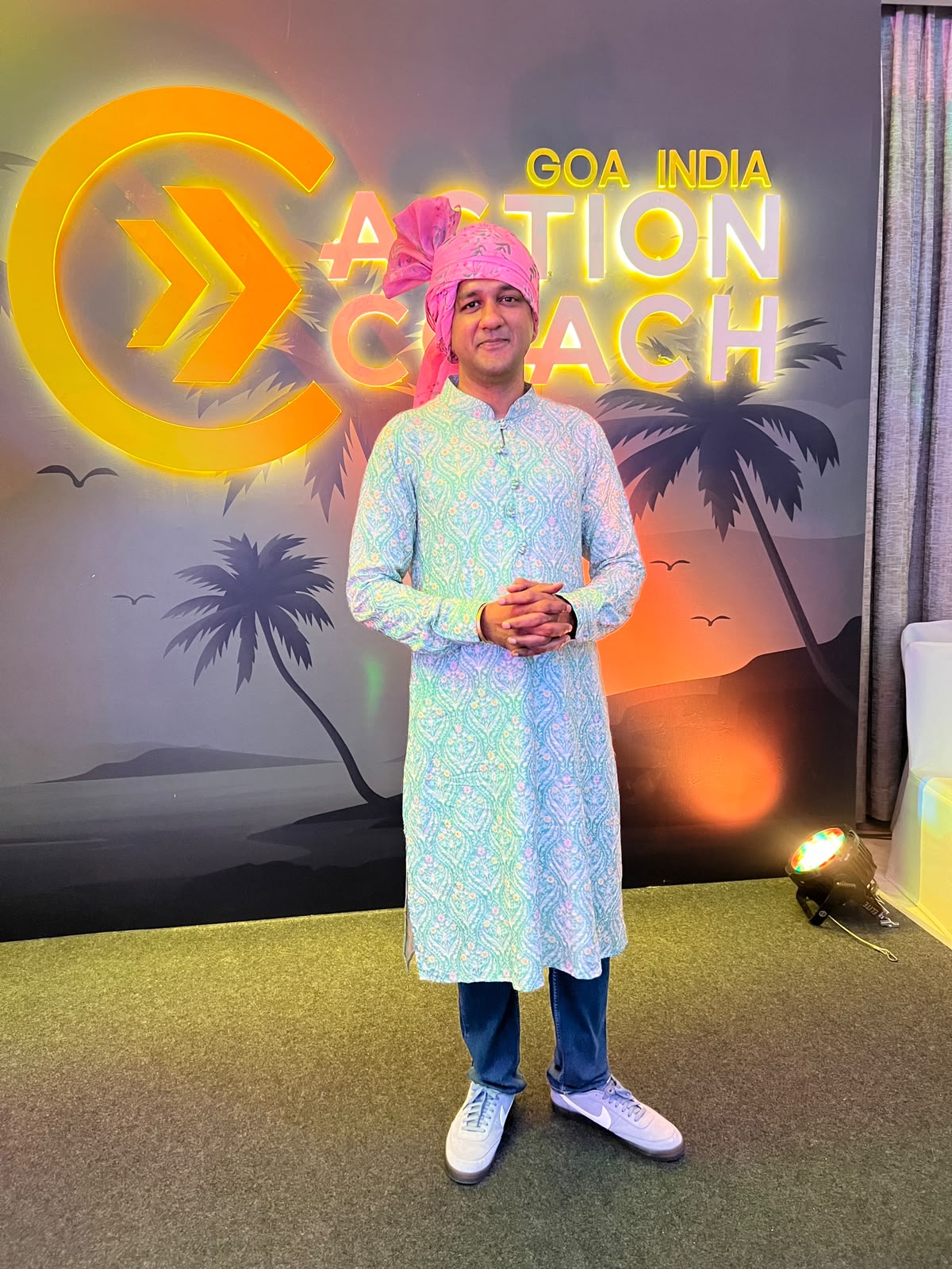 Coach Dhejo at the ActionCOACH Goa India global coaching conference